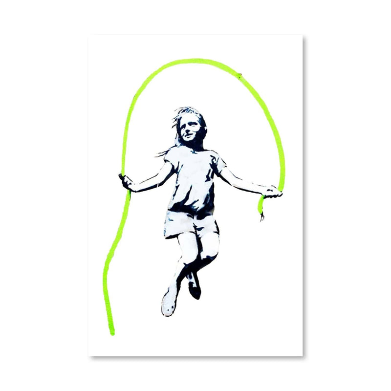 Banksy Girl With Skipping Rope Canvas