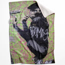 Banksy Gorilla Artist Blanket