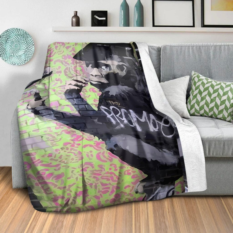 Banksy Gorilla Artist Blanket