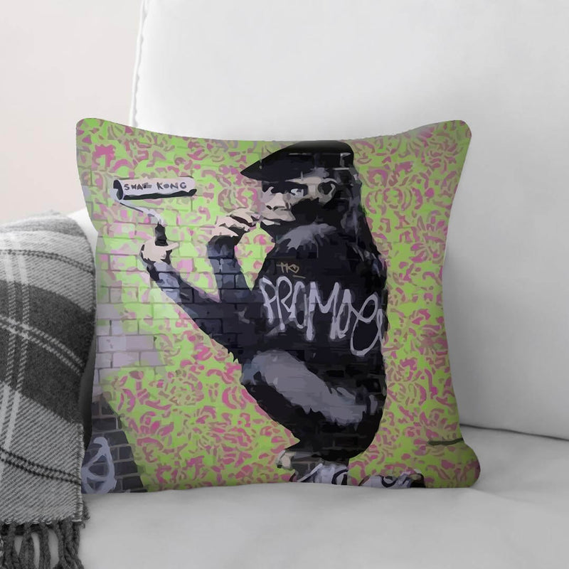 Banksy Gorilla Artist Cushion