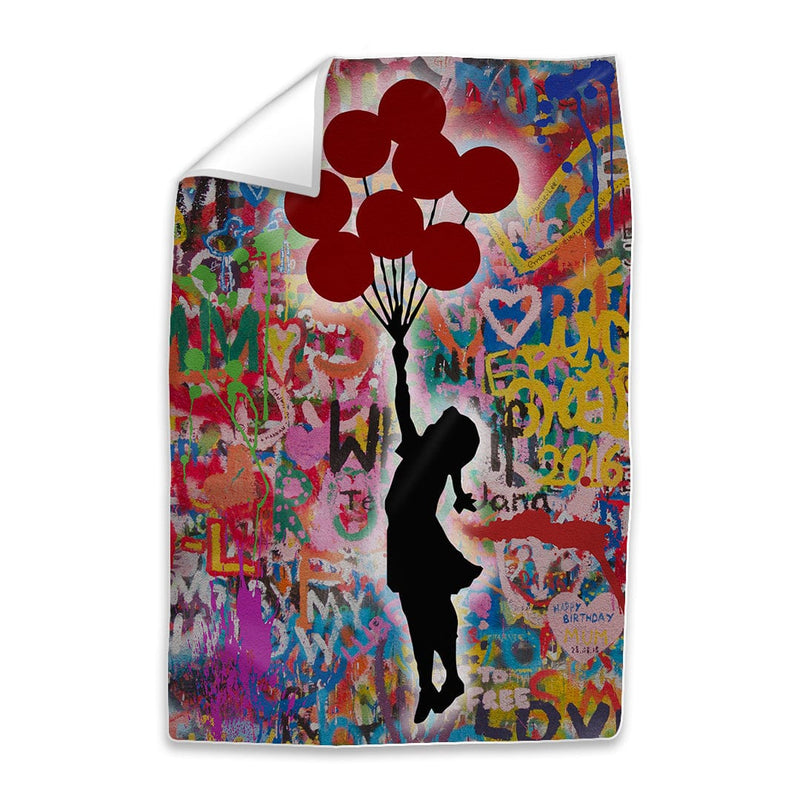 Banksy Graffiti Balloon Girl Easy Build Frame