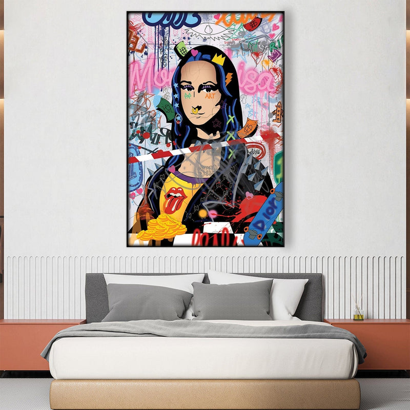 Banksy Graffiti Mona Lisa Easy Build Frame