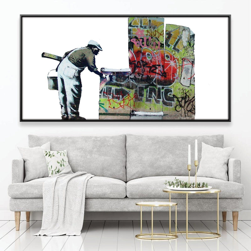 Banksy Graffiti Wallpaper Canvas