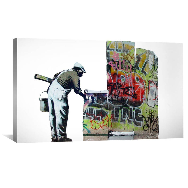 Banksy Graffiti Wallpaper Canvas