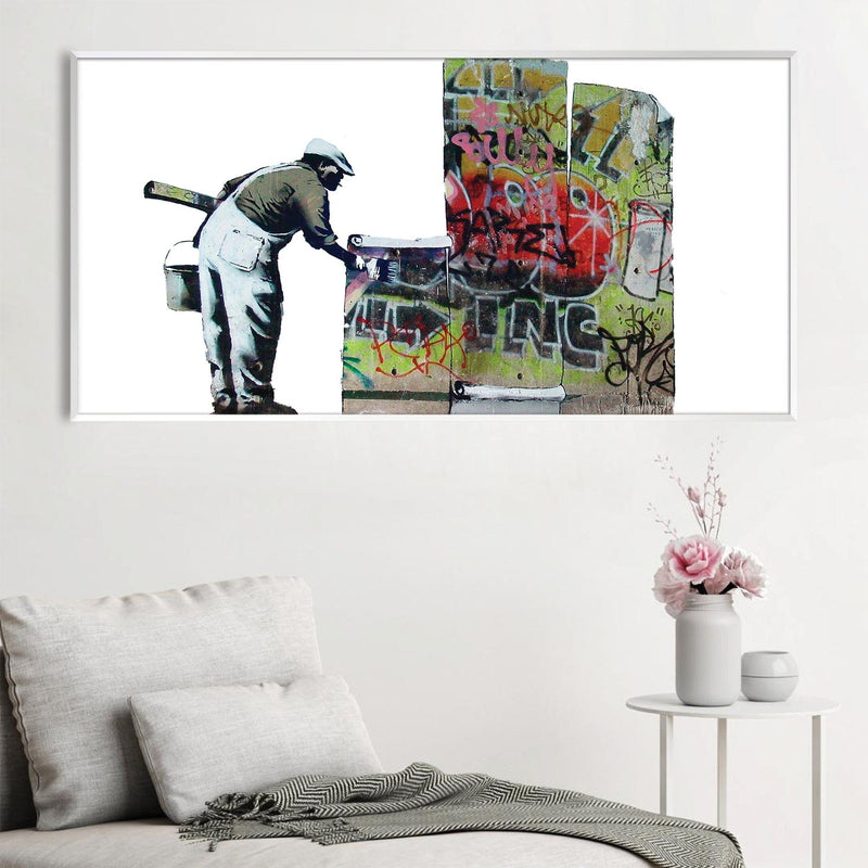 Banksy Graffiti Wallpaper Canvas