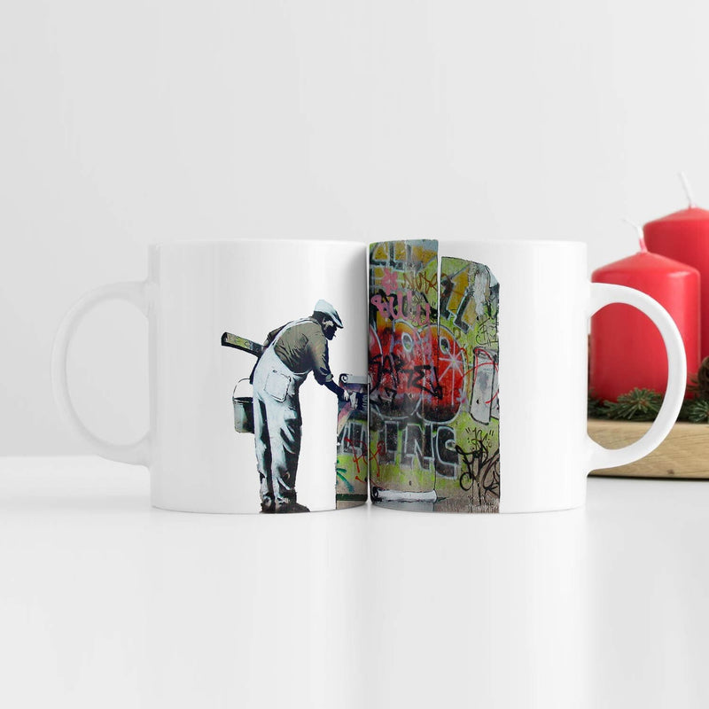 Banksy Graffiti Wallpaper Mug