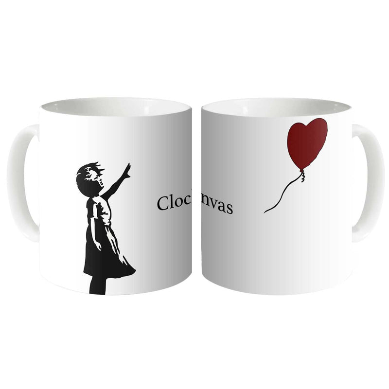 Banksy Heart Balloon Girl Collectors Mug