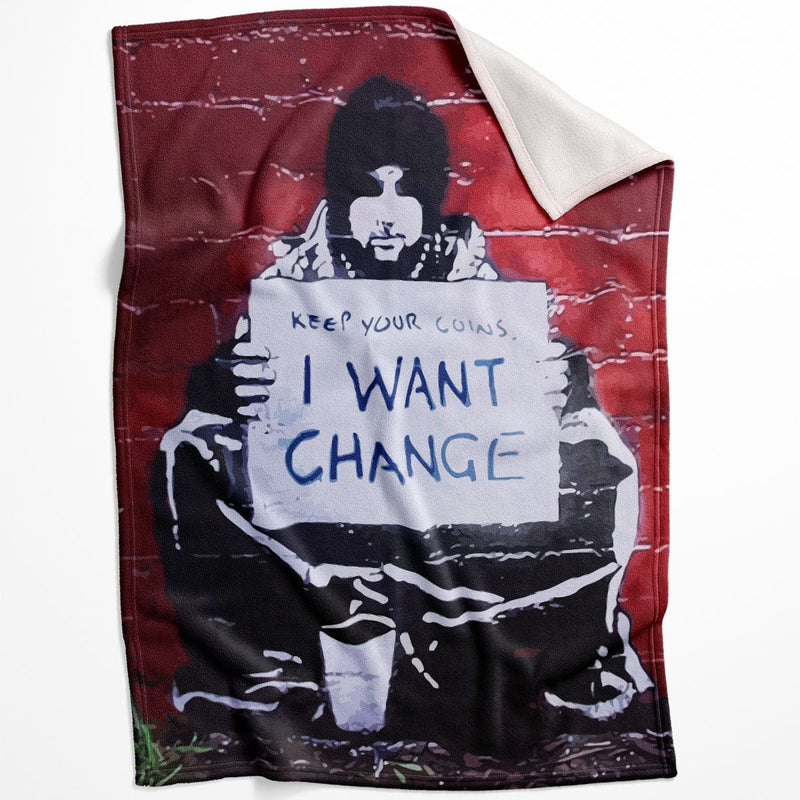 Banksy Keep Your Coins Blanket