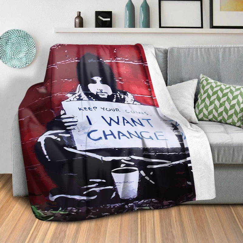 Banksy Keep Your Coins Blanket