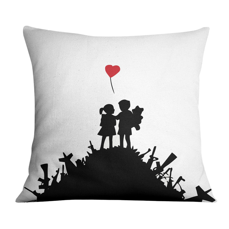 Banksy Kids On Gun Hill Cushion