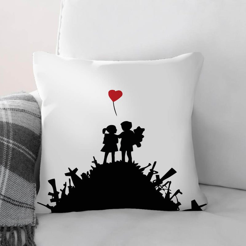 Banksy Kids On Gun Hill Cushion