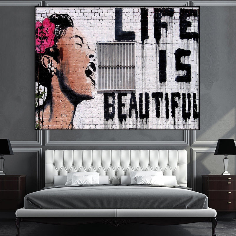 Banksy Life Is Beautiful Easy Build Frame