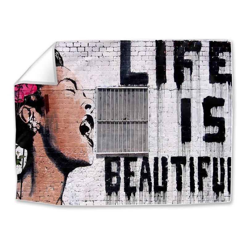 Banksy Life Is Beautiful Easy Build Frame