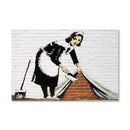Banksy Maid Sweeping Under The Carpet Canvas