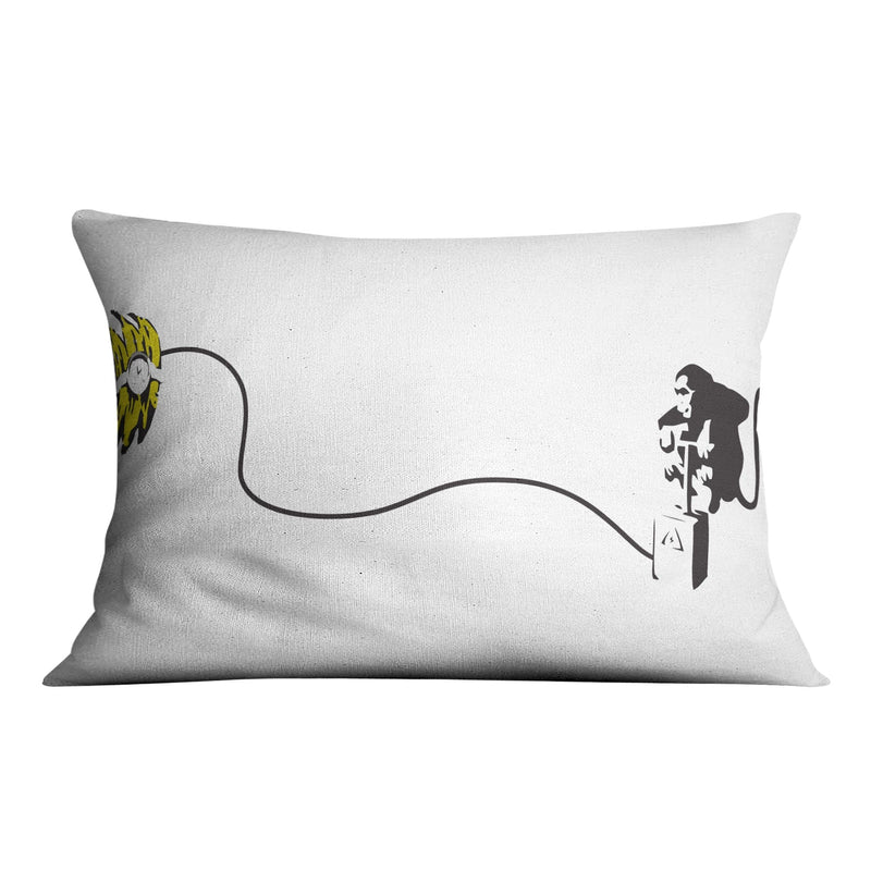 Banksy Monkey Banana Bomb Cushion