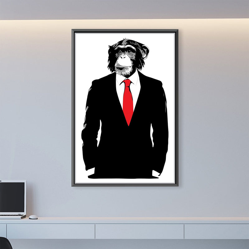 Banksy Monkey Suit Canvas