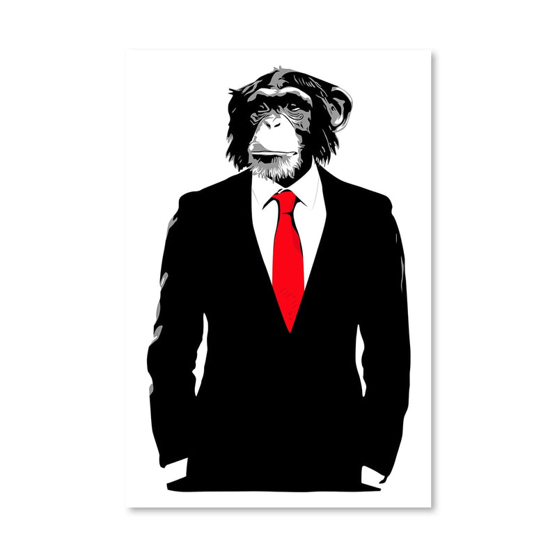 Banksy Monkey Suit Canvas