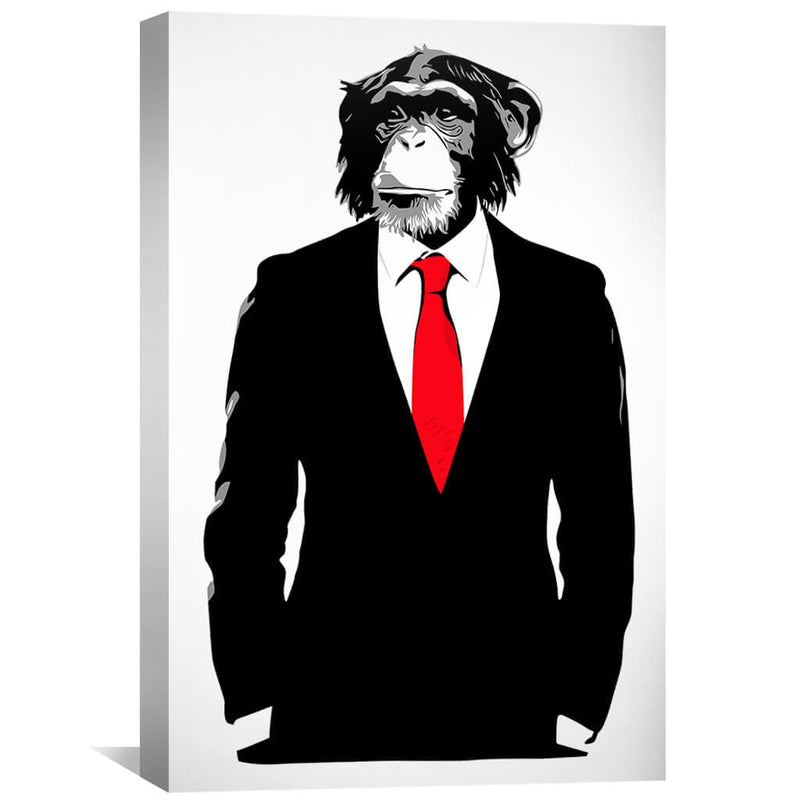 Banksy Monkey Suit Canvas