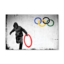 Banksy Olympic Rings Looter Canvas