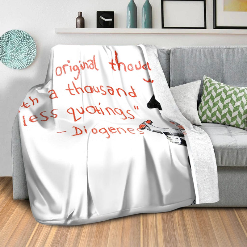 Banksy One Original Thought Blanket