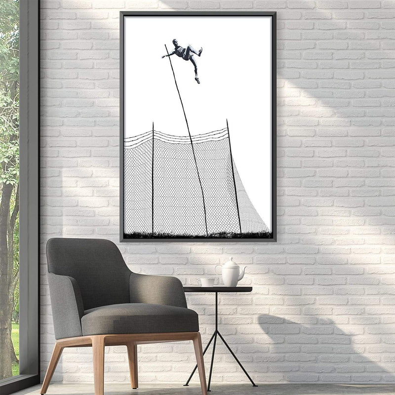 Banksy Pole Vaulter Canvas