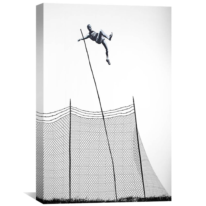 Banksy Pole Vaulter Canvas