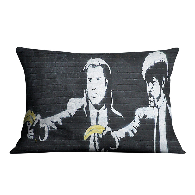 Banksy Pulp Fiction Banana Guns Cushion