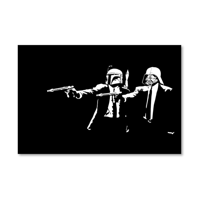 Banksy Pulp Fiction Star Wars Canvas