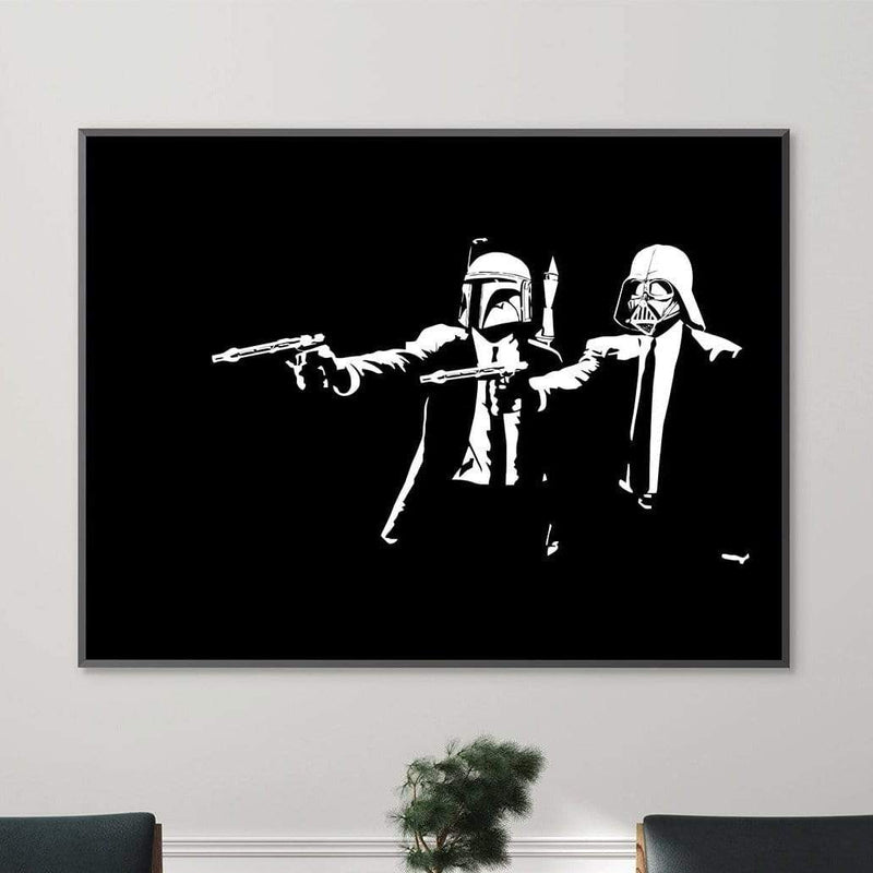 Banksy Pulp Fiction Star Wars Canvas