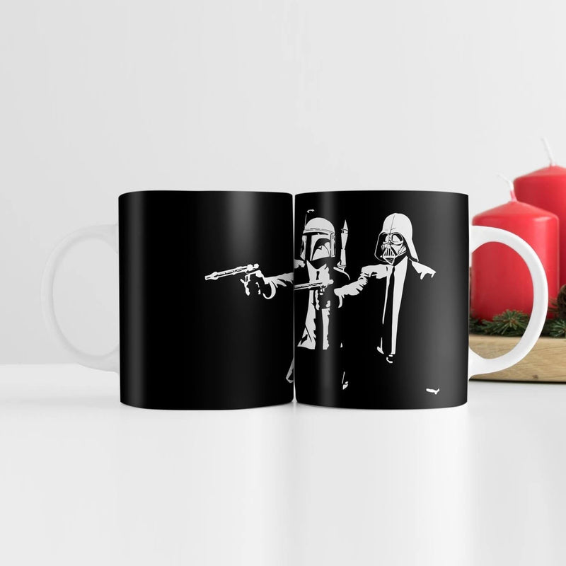 Banksy Pulp Fiction Star Wars Mug