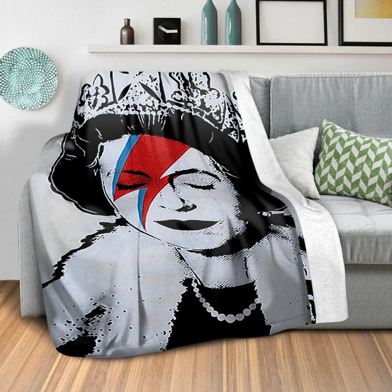 Banksy Queen Blanket