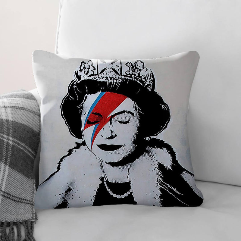 Banksy Queen Cushion