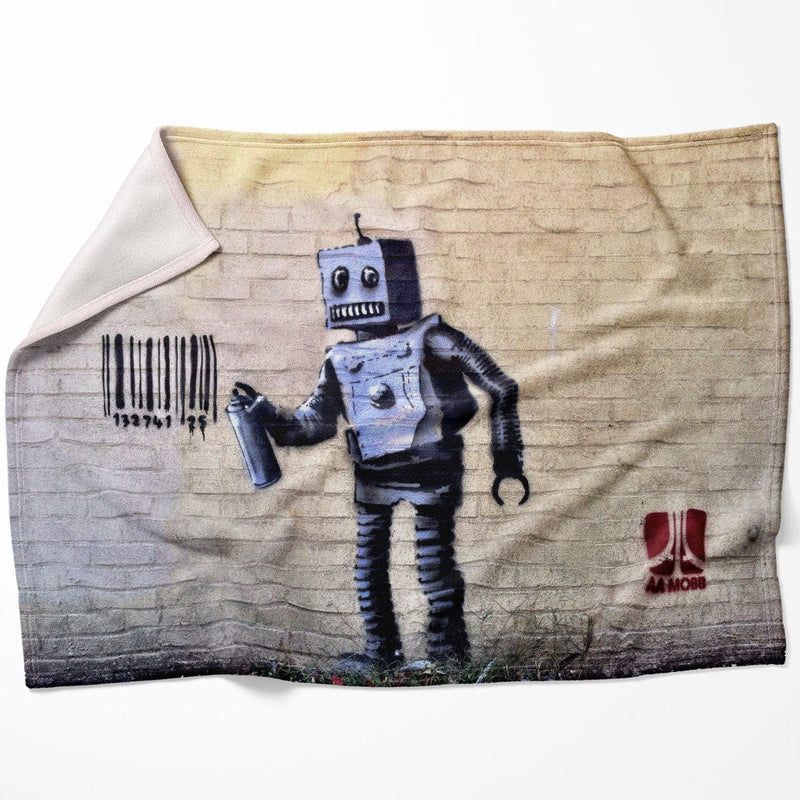 Banksy Robot Blanket