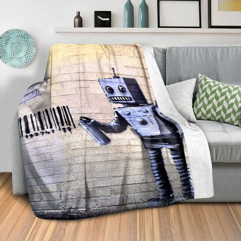 Banksy Robot Blanket