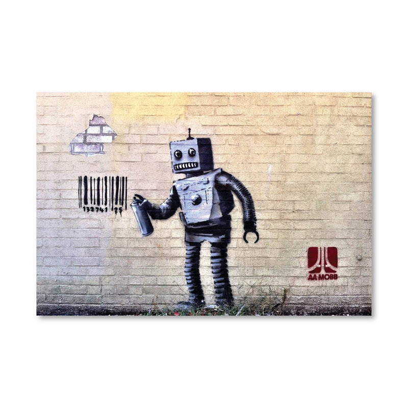 Banksy Robot Canvas