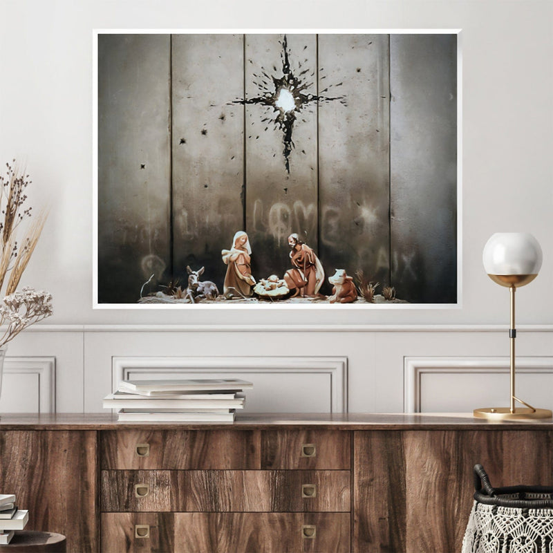 Banksy Scar of Bethlehem Canvas