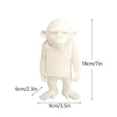 Banksy sculpture collection black & white figurines living room decor by Decorbites