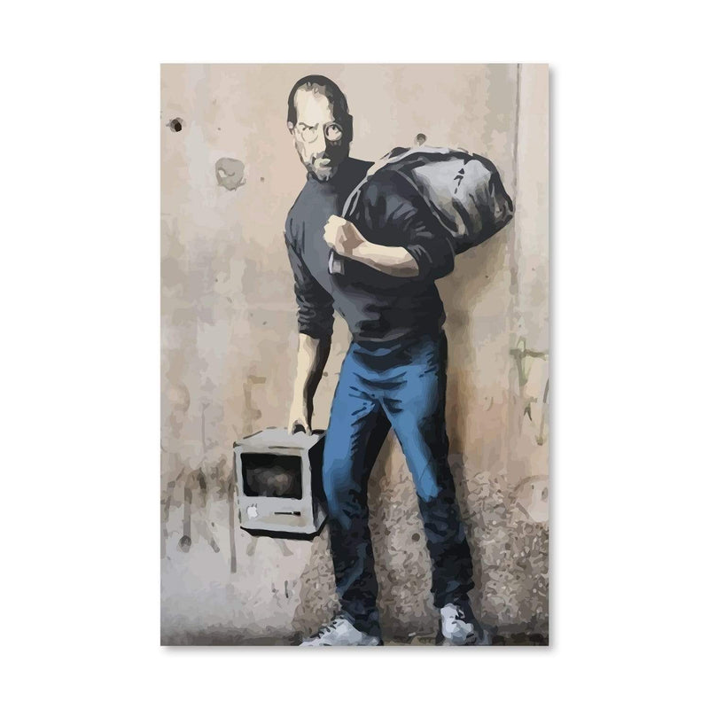 Banksy Steve Jobs Canvas