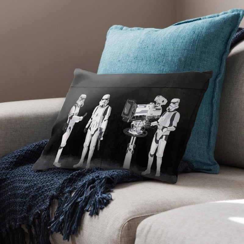 Banksy Stormtroopers Filming Oscars Cushion