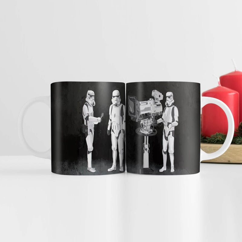 Banksy Stormtroopers Filming Oscars Mug