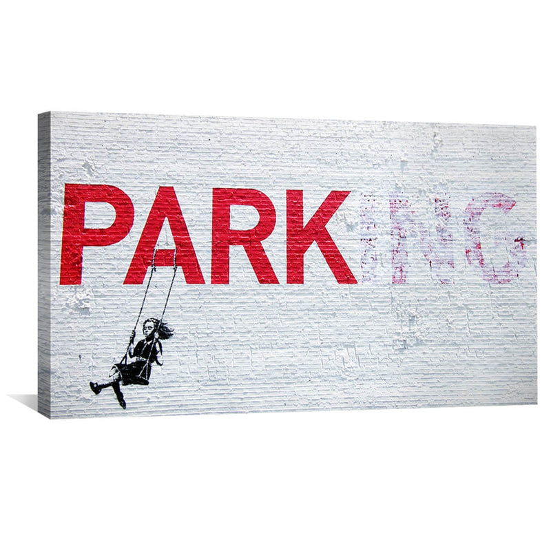 Banksy Swing Girl Canvas