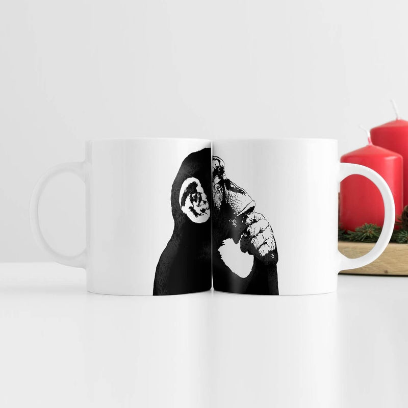 Banksy The Thinker Monkey Mug