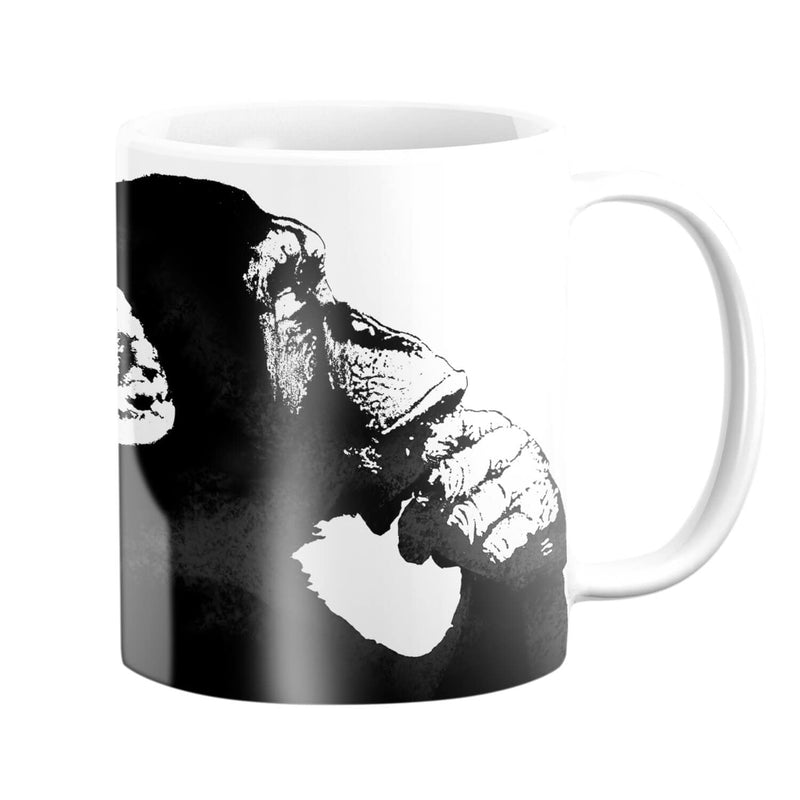 Banksy The Thinker Monkey Mug