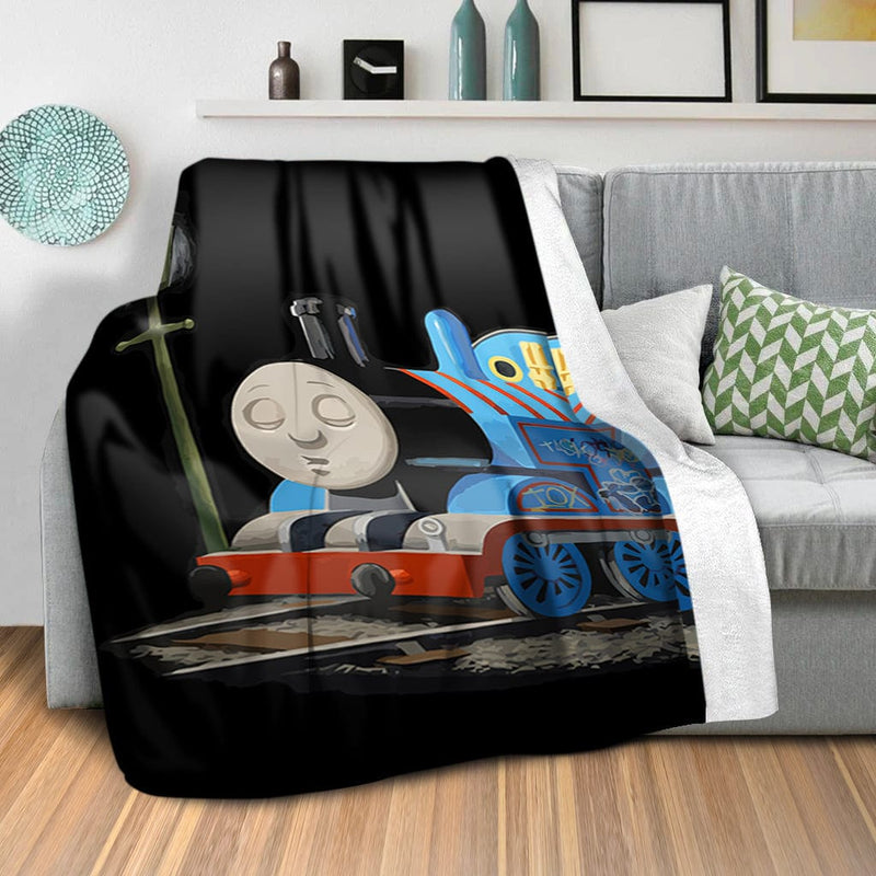 Banksy Thomas the Tank Engine Blanket