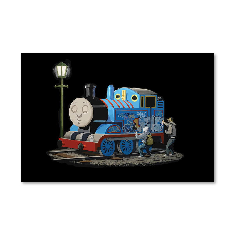 Banksy Thomas the Tank Engine Canvas