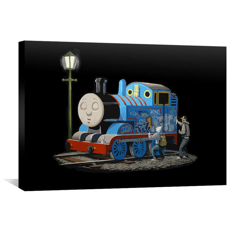 Banksy Thomas the Tank Engine Canvas