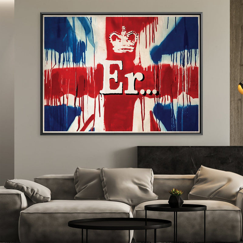 Banksy Union Jack Er Canvas