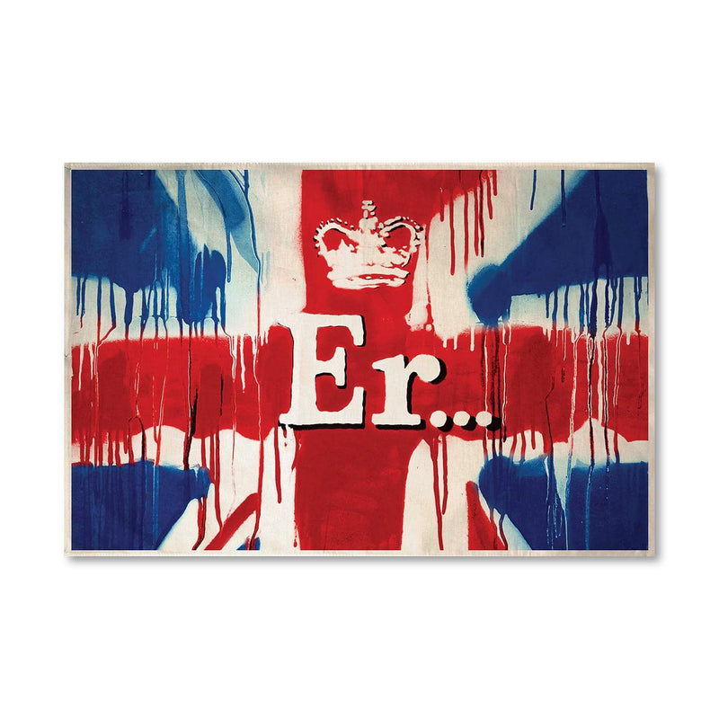 Banksy Union Jack Er Canvas