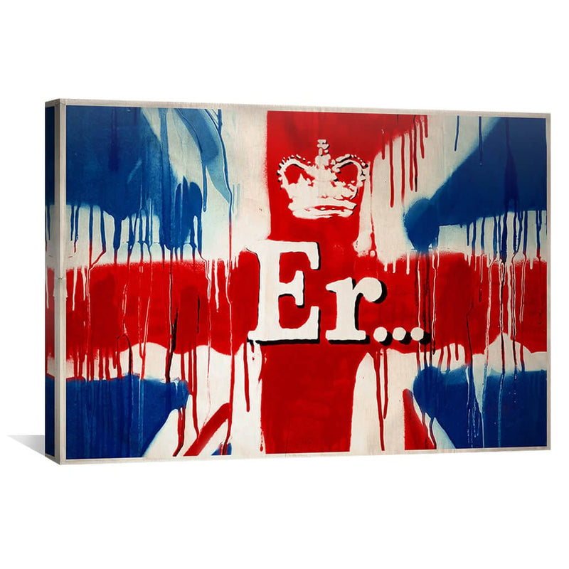 Banksy Union Jack Er Canvas