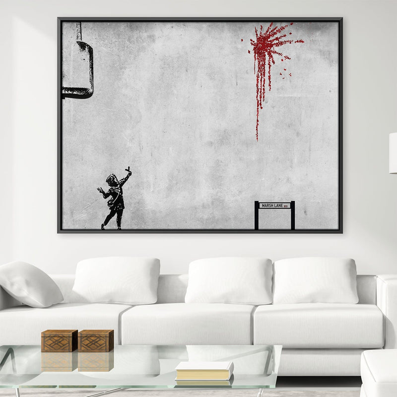 Banksy Valentines Day Canvas